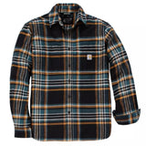 Πουκάμισο Ανδρικό Rugged Flex Relaxed Fit Midweight Flannel Long-Sleeve Plaid Shirt Μαύρο Carhartt 107010-N04