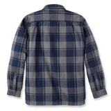 Πουκάμισο Μπουφάν Ανδρικό Flannel Με Επένδυση Jac Navy Carhartt 105939-412 – εικόνα 3
