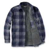 Πουκάμισο Μπουφάν Ανδρικό Flannel Με Επένδυση Jac Navy Carhartt 105939-412