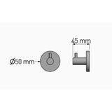 Sanco Twist Άγκιστρο Μπάνιου Χρωμέ με Βίδες 14308-A03 – εικόνα 3