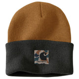 Σκούφος Knit Camo Patch Beanie Brown 105523-BRN Carhartt