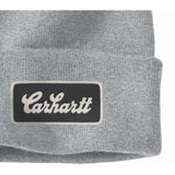 Σκούφος Knit Cuffed Script Patch Beanie Heather Grey Carhartt 107007-HGY – εικόνα 2