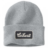 Σκούφος Knit Cuffed Script Patch Beanie Heather Grey Carhartt 107007-HGY