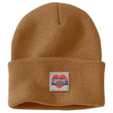 Σκούφος Knit Heart Patch Beanie Carhartt Brown Carhartt 107409-BRN