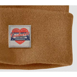 Σκούφος Knit Heart Patch Beanie Carhartt Brown Carhartt 107409-BRN – εικόνα 2