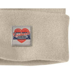 Σκούφος Knit Heart Patch Beanie Oat Milk Carhartt 107409-A16 – εικόνα 2