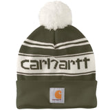 Σκούφος Pom Pom Cuffed Logo Beanie Arborvitae 105168-G99 Carhartt