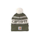 Σκούφος Pom Pom Cuffed Logo Beanie Arborvitae 105168-G99 Carhartt – εικόνα 4