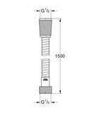 Σπιράλ Ντουζ Relexa Flex Πλαστικό 150cm Ασημί Grohe 28151002 – εικόνα 2