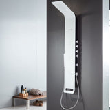 Στήλη Ντους Υδρομασάζ ASTREA-300 White Matt 140εκ. Icos Icos Shower