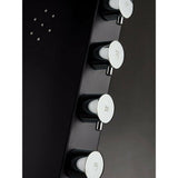 Στήλη Ντους Υδρομασάζ ASTREA-400 Black Matt 140εκ. Icos Icos Shower – εικόνα 4