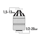 ΤΑΧΥΤΣΟΚ ΜΕΤΑΛΛΙΚΟ 13mm 1/2" FF GROUP 45927 Benman – εικόνα 2