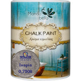 Χρώμα Κιμωλίας Chalk Paint Ικαρία - Γκρι 750ml - Mondobello