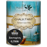 Χρώμα Κιμωλίας Chalk Paint Σαντορίνη - Μαύρο 750ml - Mondobello
