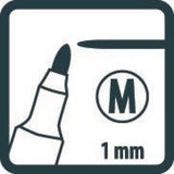 Μαρκαδορος pica classic permanent pen 534 black – εικόνα 4